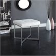 Carolina Classics Summer Vanity Bench White/Chrome