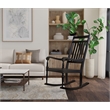 Carolina Classic Belmont Wooden Slat Rocker in Black