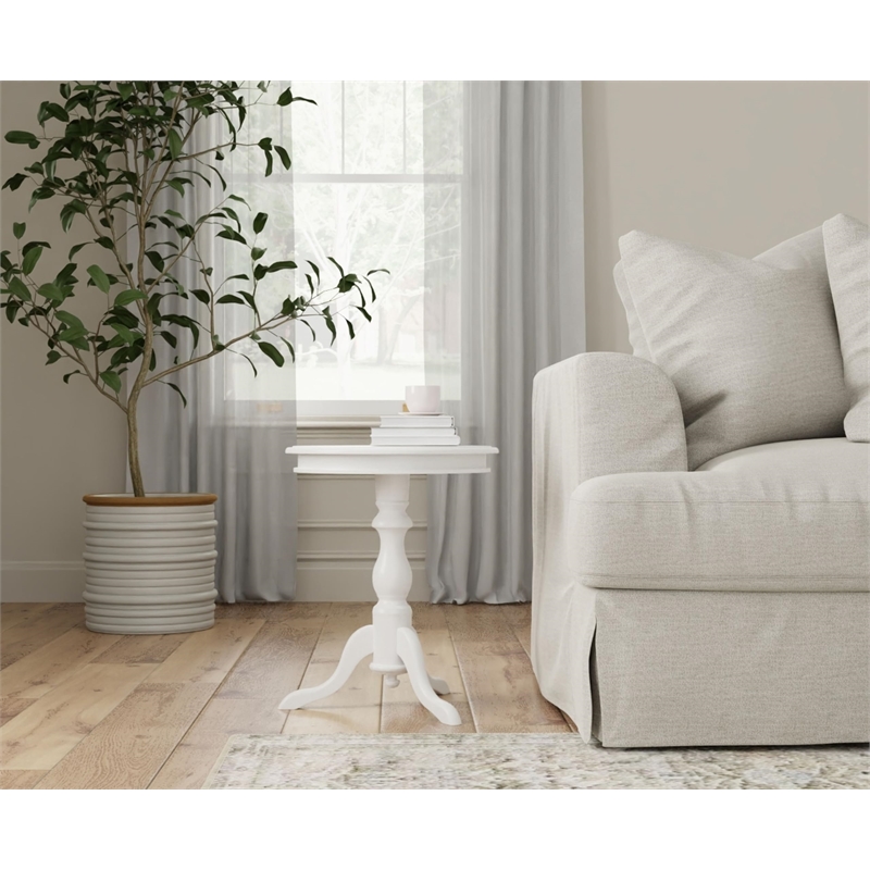 Carolina Classics Gilda Side Table in Antique Ivory