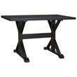 Carolina Classics Florence 30 x 48 Trestle Table Antique Black