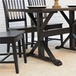 Carolina Classics Florence 30 x 48 Trestle Table Antique Black
