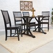 Carolina Classics Florence 30 x 48 Trestle Table Antique Black