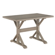 Carolina Classics Florence 30 x 48 Trestle Table Weathered Gray