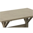Carolina Classics Florence 30 x 48 Trestle Table Weathered Gray