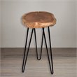 Carolina Classics Seti Live Edge Accent Table Top in Black