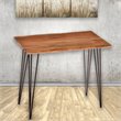 Carolina Classics Seti Live Edge Bar Table in Natural and Black