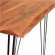 Carolina Classics Seti Live Edge Bar Table in Natural and Black