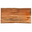 Carolina Classics Seti Live Edge Bar Table in Natural and Black