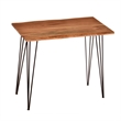 Carolina Classics Seti Live Edge Bar Table in Natural and Black