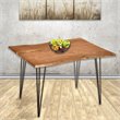 Carolina Classics Seti Live Edge Dining Table in Natural and Black