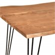 Carolina Classics Seti Live Edge Dining Table in Natural and Black