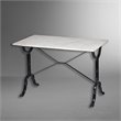 Carolina Classics Vera Solid Marble Top Bar Table in White