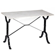 Carolina Classics Vera Solid Marble Top Bar Table in White