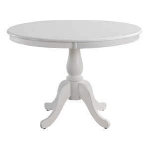 Carolina Classics Fairview 42&quot Round Pedestal Dining Table in White