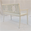 Carolina Classics Gramercy Outdoor Metal Bench in White