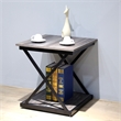 Carolina Classics Stella Metal Side Table in Gray and Black