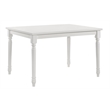 Carolina Classics Draven Farmhouse Wood Dining Table in White