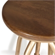Carolina Classics Ryder Adjustable Metal Stool in Elm and Gold
