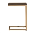 Carolina Classics Aggie Wood Computer Tray Table in Elm and Gold