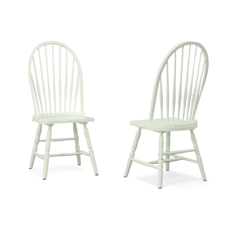 Carolina Classics Windsor Wood Dining Chair in Pure White