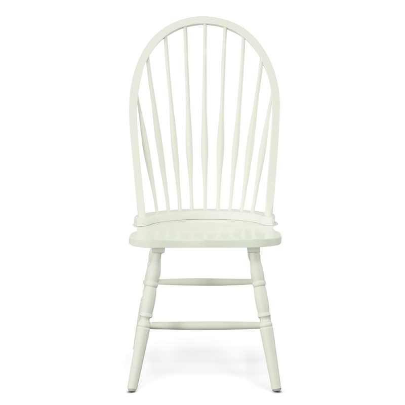 Carolina Classics Windsor Wood Dining Chair in Pure White