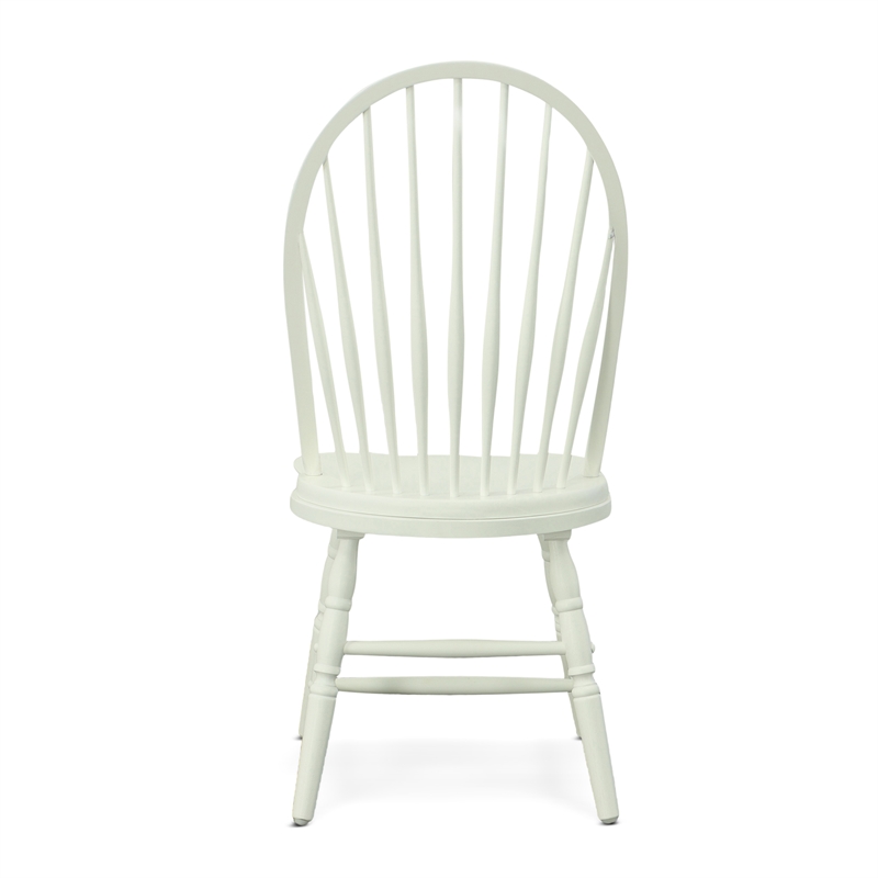 Carolina Classics Windsor Wood Dining Chair in Pure White