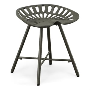 Carolina Classics Jace Tractor Seat Fireside Bench in Industrial Gray