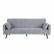 Carolina Classics  Evelina Convertible Sleeper Sofa with Pillows in Gray