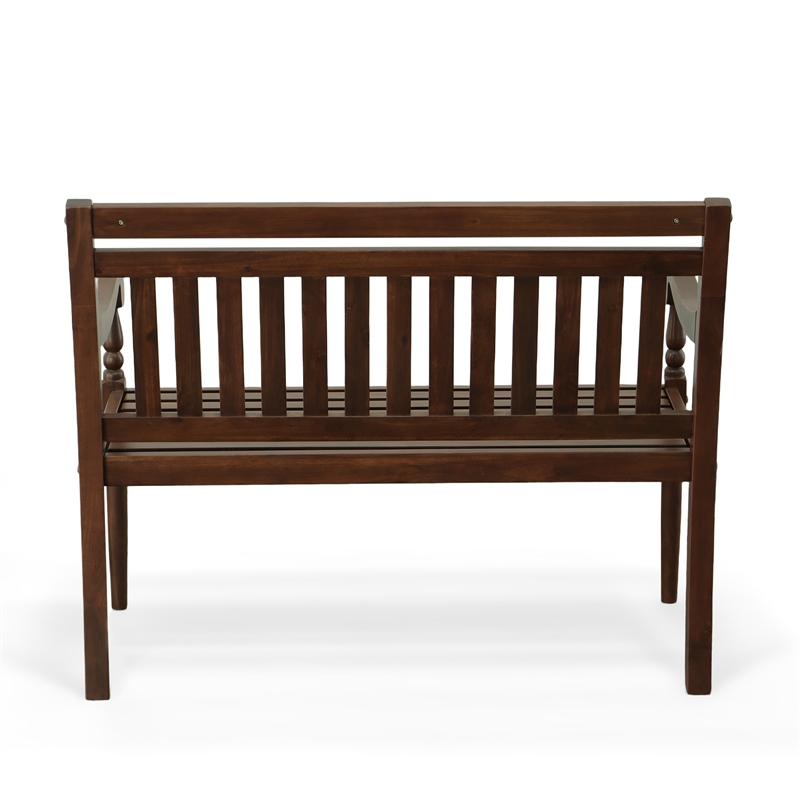 Carolina Classics Belmont Outdoor RTA Wooden Bench in Elm