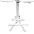 Carolina Classics August Tractor Seat Stool with Back in White