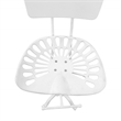 Carolina Classics August Tractor Seat Stool with Back in White