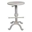 Carolina Classics Justin Adjustable Stool in Whitewash