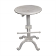 Carolina Classics Justin Adjustable Stool in Whitewash