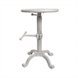 Carolina Classics Justin Adjustable Stool in Whitewash