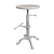 Carolina Classics Justin Adjustable Stool in Whitewash