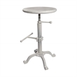 Carolina Classics Justin Adjustable Stool in Whitewash