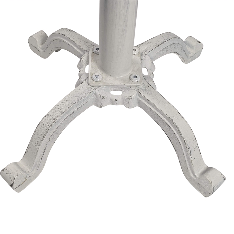 Carolina Classics Justin Adjustable Stool in Whitewash