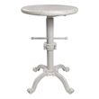 Carolina Classics Justin Adjustable Stool in Whitewash