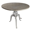 Carolina Classics Bentley Adjustable Crank Table in Whitewash