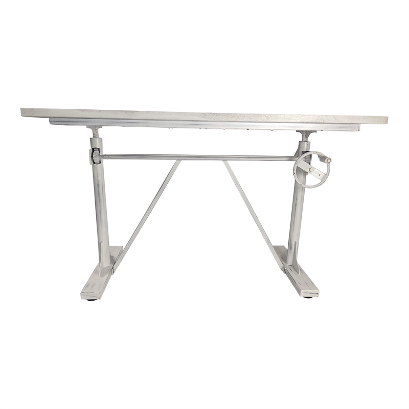 Carolina Classics Brio Sit or Stand Adjustable Desk in Whitewash