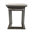 Carolina Classics Addison Nesting Table Set in Natural Driftwood/Aged Iron