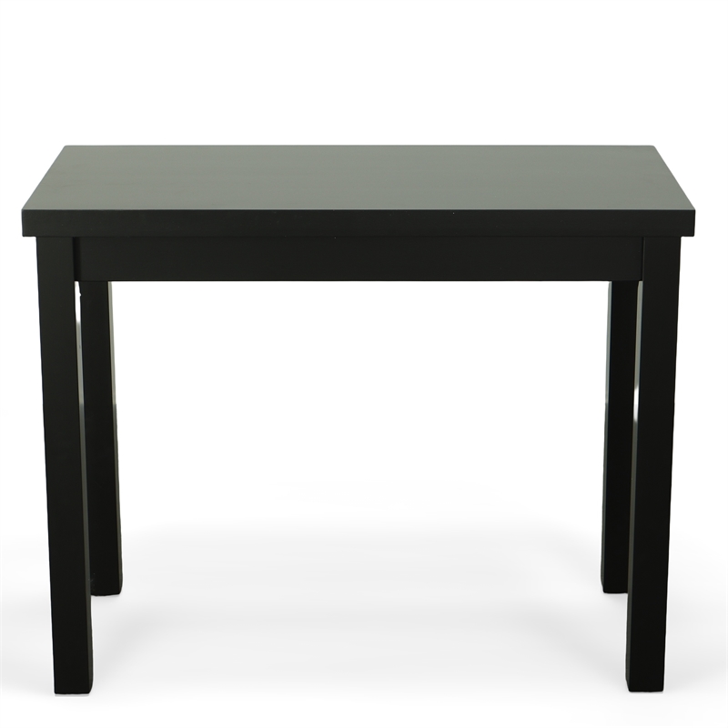 Carolina Classics Waverly Wood Bar Table with Rectangle Top in Antique Black
