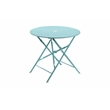 Carolina Classics 3-Piece Round Transitional Metal Bistro Set in Teal