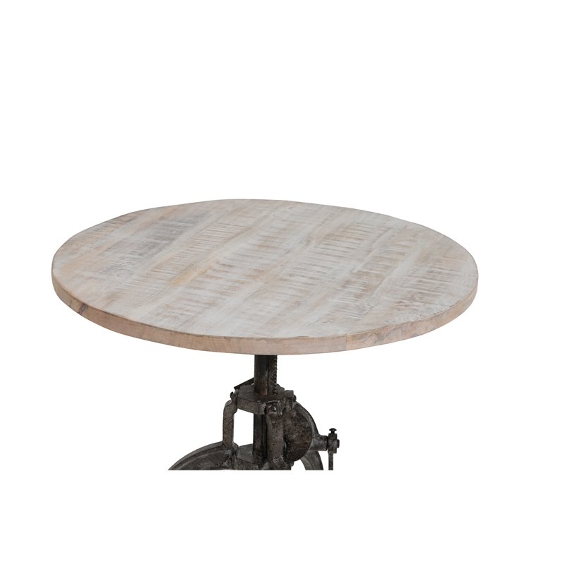 Carolina Classics Riley Adjustable Height Wood Coffee Table in Brown