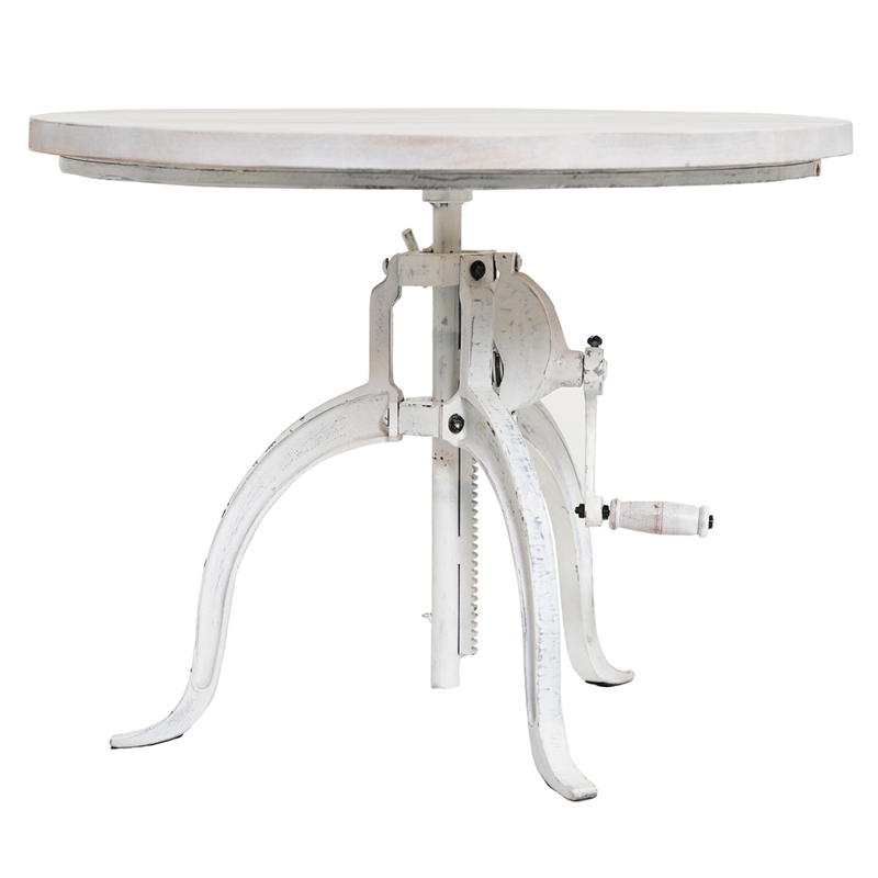 Carolina Classics  Riley Adjustable Hi-Lo Coffee Table in Whitewash