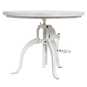 Carolina Classics  Riley Adjustable Hi-Lo Coffee Table in Whitewash
