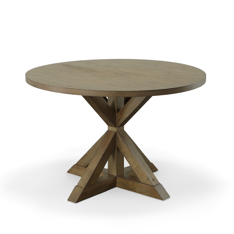 Carolina Classics Diana Wood Dining Table with Trestle Base in Vintage Walnut