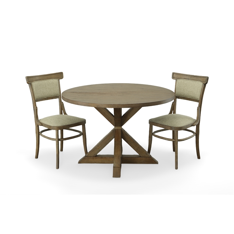 Carolina Classics Diana Wood Dining Table with Trestle Base in Vintage Walnut