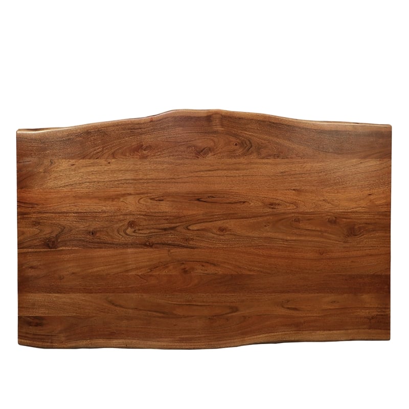 Carolina Classics Acacia Wood Dining Table in Honey Gold Brown