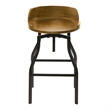 Marais Adjustable Barstool - Harvest Oak/Black